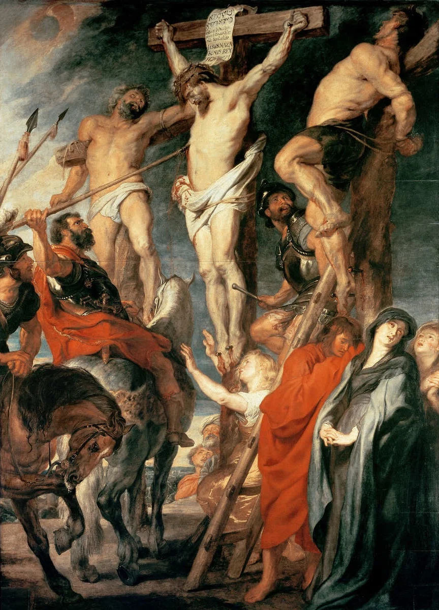 Christ on the Cross between Two Thieves · Peter Paul Rubens, 1619–1620 · Public domain